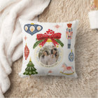 Colourful Christmas Photo Decorative Pillow