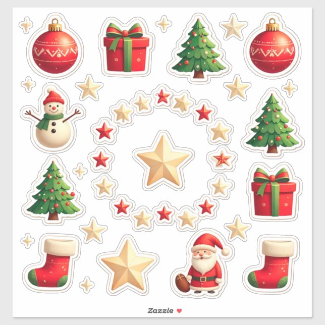 Colourful Christmas Set (Sheet)