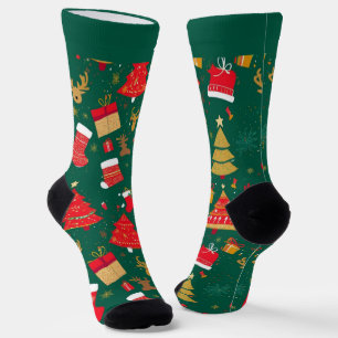 Colourful Christmas Socks with Name