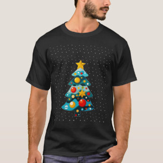 Colourful Christmas Tree A Festive Pop of Joy T-Shirt