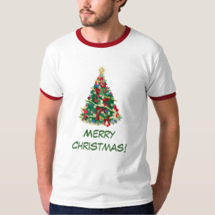 Colourful Christmas Tree: Vector Art: T-Shirt