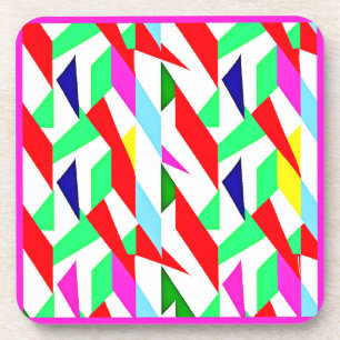 Colourful Chromatic Pattern Coaster