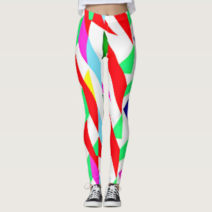 Colourful Chromatic Pattern Leggings