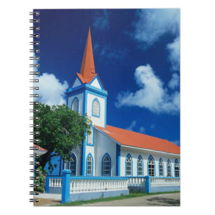 Colourful church on the island of Tahaa in the Notebook