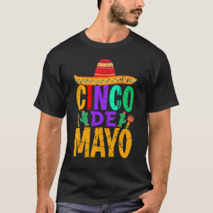 Colourful Cinco De Mayo Vintage Mexican 1 T-Shirt
