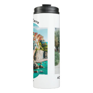 Colourful Cinque Terre, Italy - Customisable Photo Thermal Tumbler