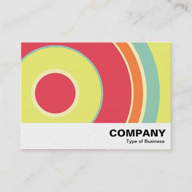 Colourful  Circle 01 Business Card (Front)