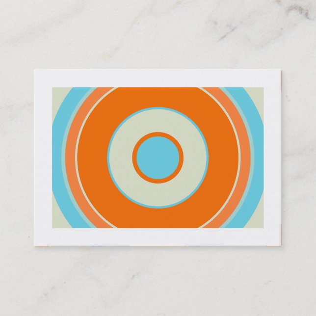 Colourful  Circle 03 (Bordered) Business Card (Front)