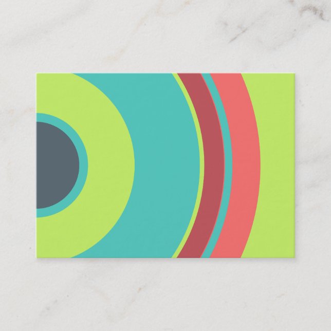Colourful  Circle 04 Business Card (Front)
