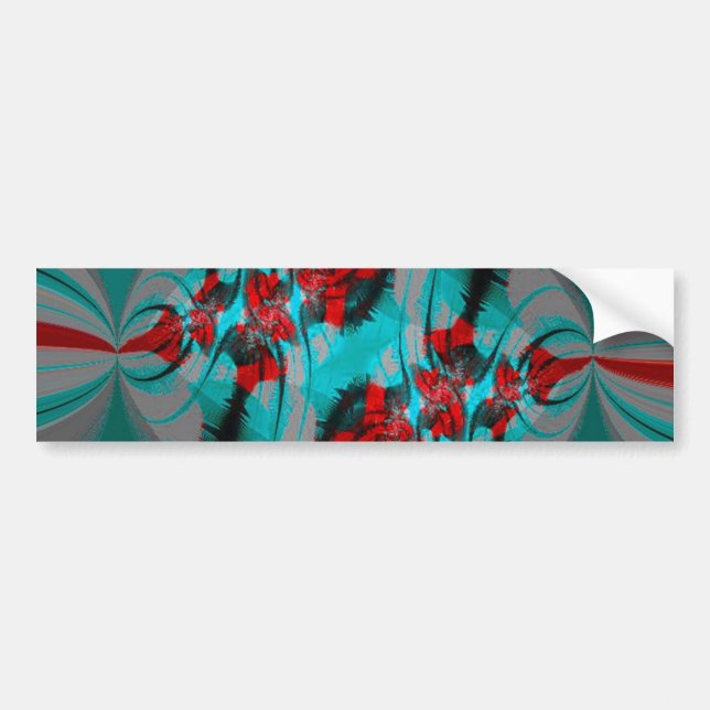 Colourful Circle Bumpersticker Bumper Sticker (Front)