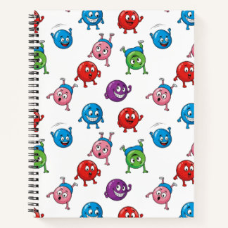 Colourful Circle Characters Notebook