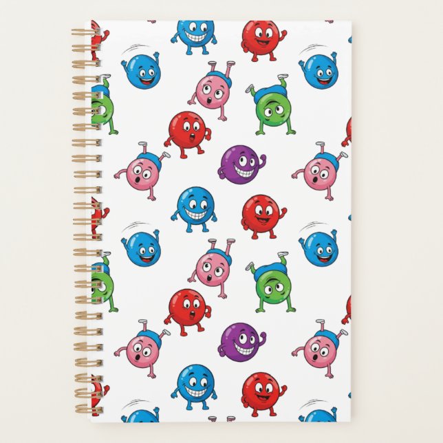 Colourful Circle Characters    Planner (Front)