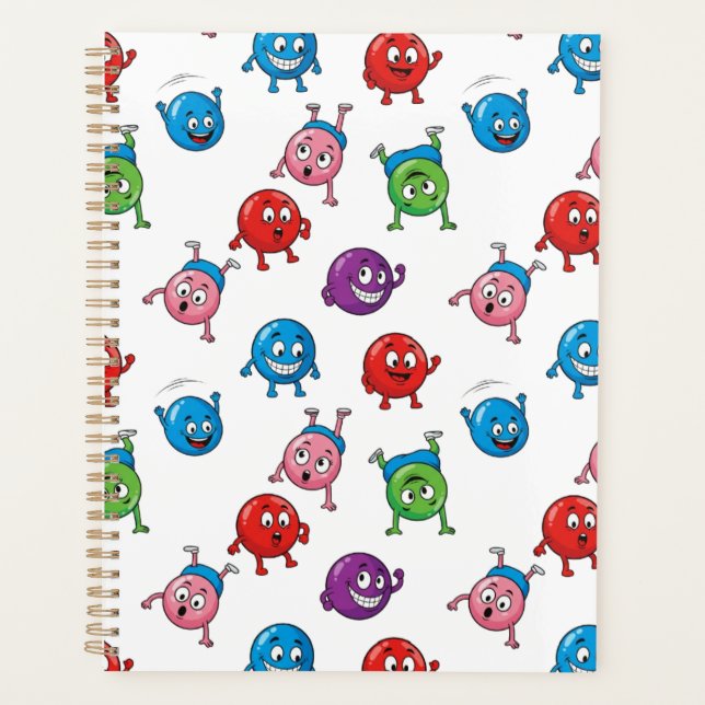 Colourful Circle Characters    Planner (Front)
