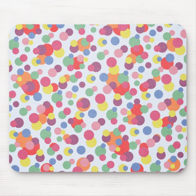 Colourful Circle Collection Mouse Pad (Front)