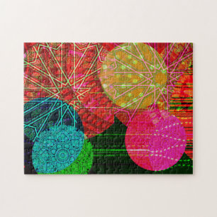 Colourful Circle Deconstruction Pattern Art Puzzle
