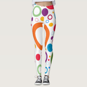 Colourful Circle Dots Leggings