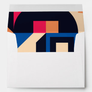 colourful circle geometric pattern envelope