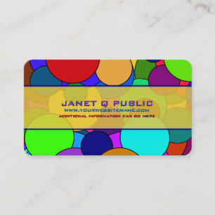 Colourful Circle Pattern Business Card