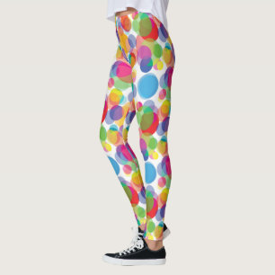 Colourful Circle Pattern Leggings