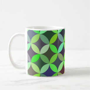 Colourful Circle Star Quilt Pattern Coffee Mug