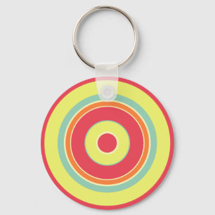 Colourful Circles 01 Key Ring