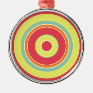 Colourful Circles 01 Metal Tree Decoration