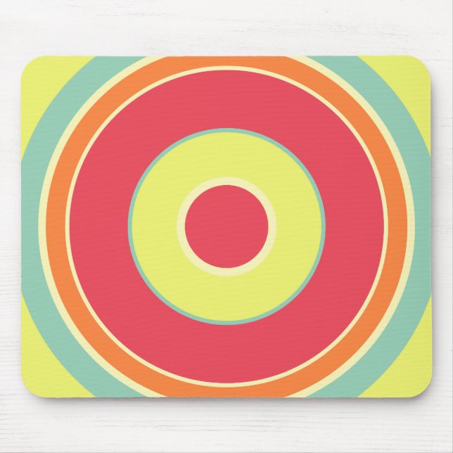 Colourful Circles 01 Mouse Pad (Front)