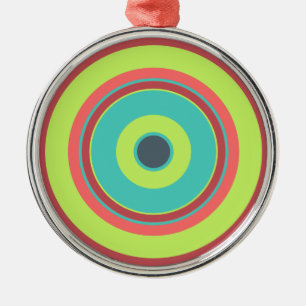 Colourful Circles 04 Metal Tree Decoration
