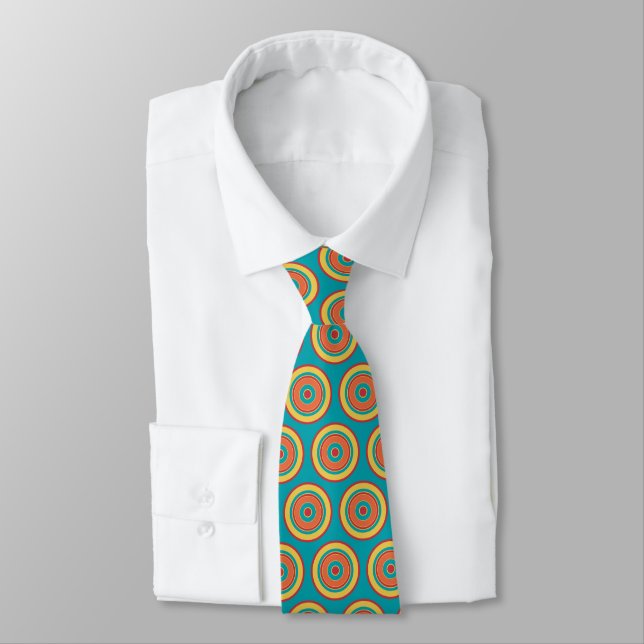 Colourful Circles 05 Tie (Tied)