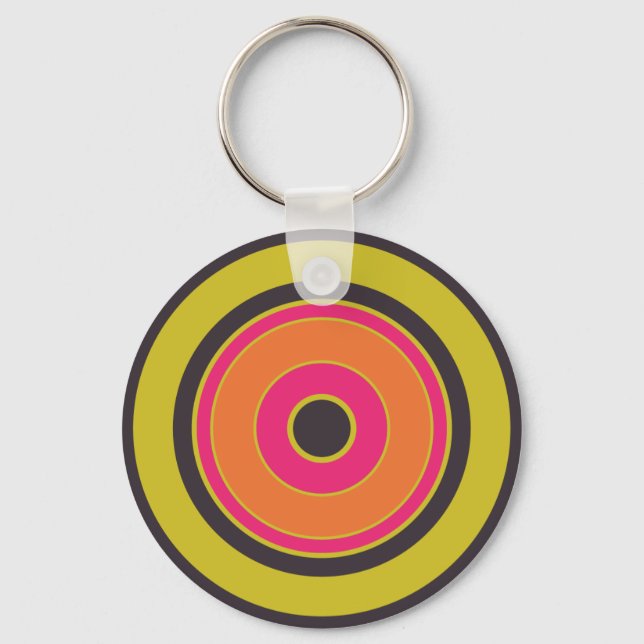 Colourful Circles 06 Key Ring (Front)