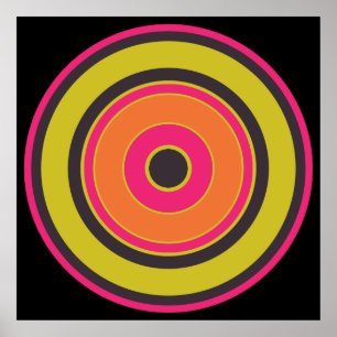 Colourful Circles 06 Poster