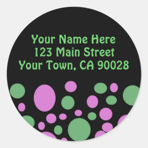 Colourful Circles Address Label