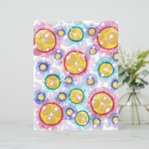 Colourful Circles and Bubbles Scrapbook Paper