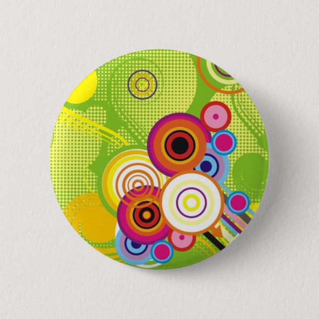 Colourful Circles Button (Front)