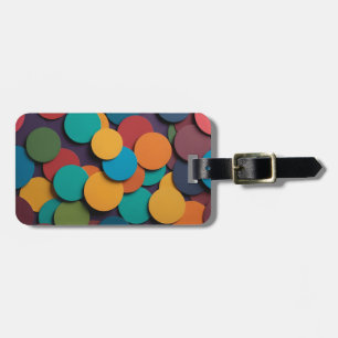 Colourful Circles design Luggage Tag