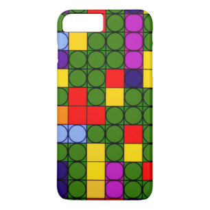 Colourful circles in squares Case-Mate iPhone case
