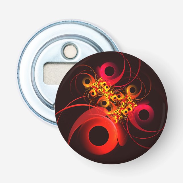 Colourful Circles Modern Abstract Art Pattern #08 Bottle Opener (Front)