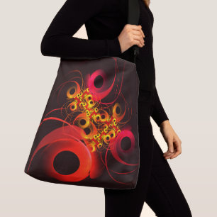 Colourful Circles Modern Abstract Art Pattern #08 Crossbody Bag