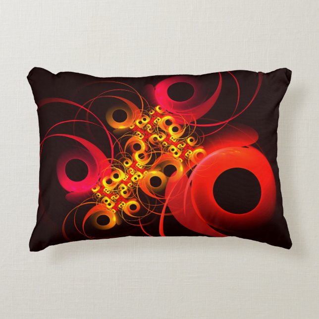 Colourful Circles Modern Abstract Art Pattern #08 Decorative Cushion (Front)