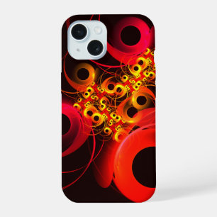 Colourful Circles Modern Abstract Art Pattern #08 iPhone 15 Case