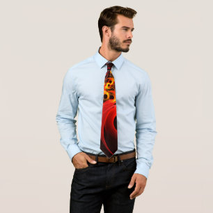 Colourful Circles Modern Abstract Art Pattern #08 Tie