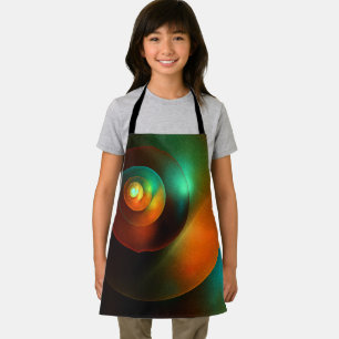 Colourful Circles Modern Abstract Art Pattern #18 Apron