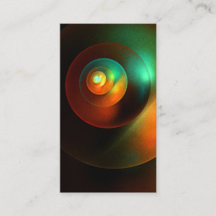 Colourful Circles Modern Abstract Art Pattern #18 Business Card