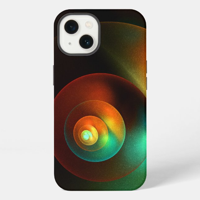 Colourful Circles Modern Abstract Art Pattern #18 iPhone Case (Back)