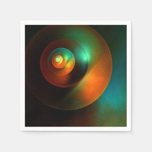 Colourful Circles Modern Abstract Art Pattern #18 Napkin