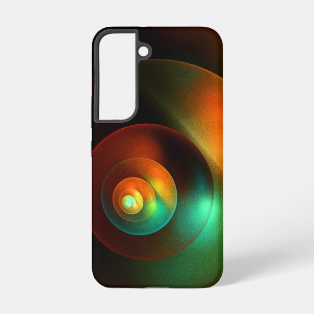 Colourful Circles Modern Abstract Art Pattern #18 Samsung Galaxy S22 Case (Back)