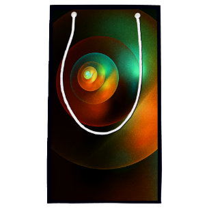 Colourful Circles Modern Abstract Art Pattern #18 Small Gift Bag