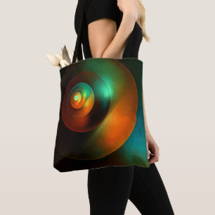 Colourful Circles Modern Abstract Art Pattern #18 Tote Bag