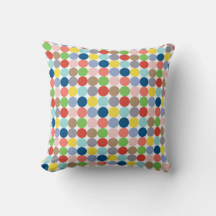 colourful circles of pastel colour... cushion