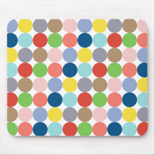 colourful circles of pastel colour... mouse pad